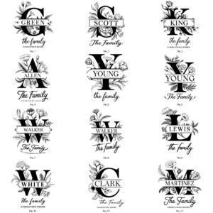 31 Family Name Flora SVGs for Charcuterie &