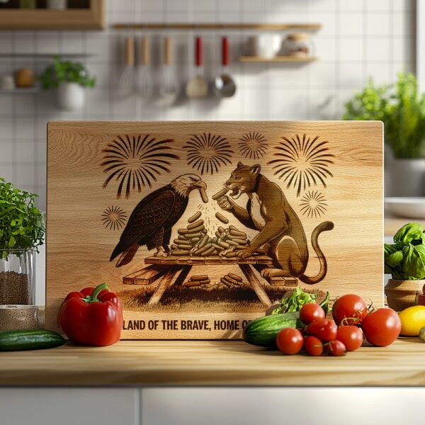 American Eagle Charcuterie Board Engraving File | Kitchen