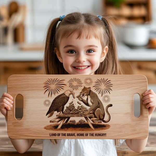 American Eagle Charcuterie Board Engraving File | Kitchen