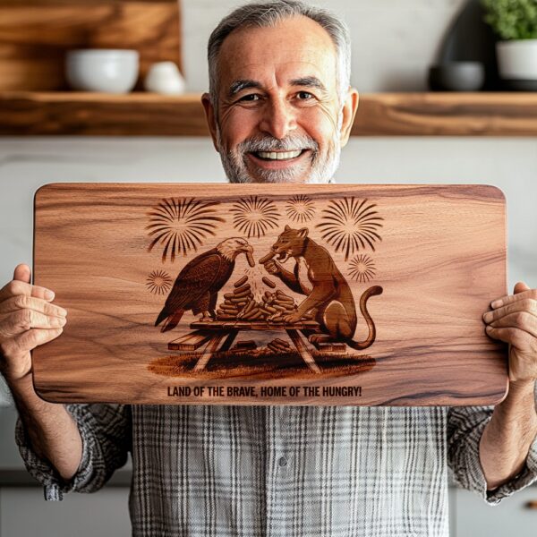 American Eagle Charcuterie Board Engraving File | Kitchen