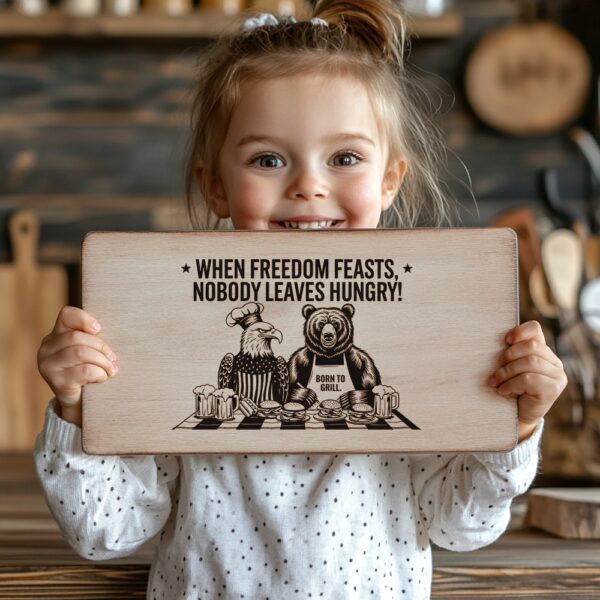 American Eagle Charcuterie Board Engraving File with Funny