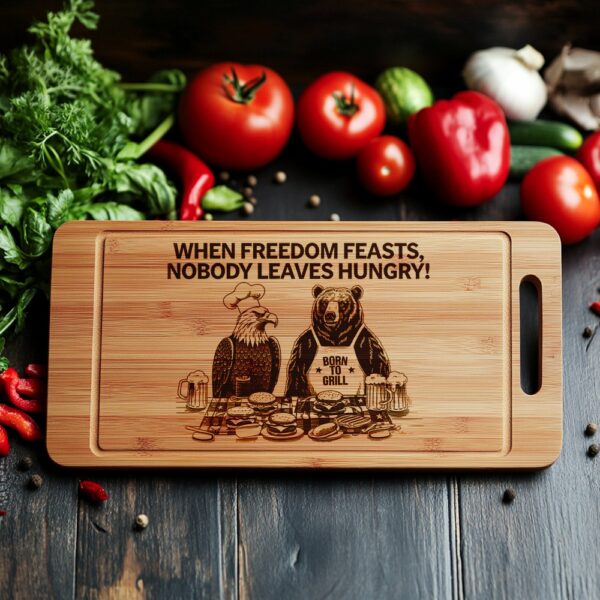 American Eagle Charcuterie Board Engraving File with Funny