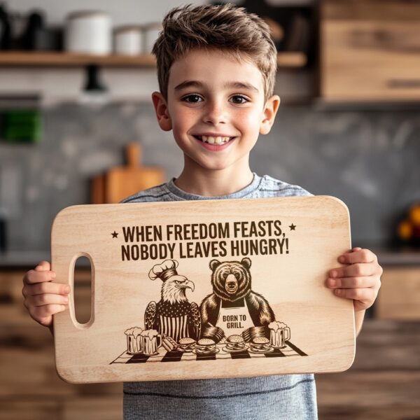 American Eagle Charcuterie Board Engraving File with Funny