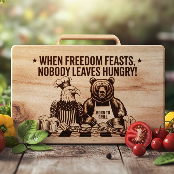 American Eagle Charcuterie Board Engraving File with Funny
