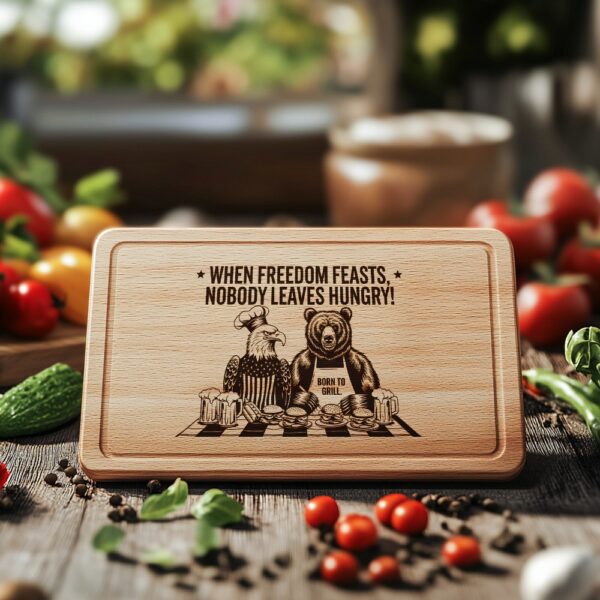 American Eagle Charcuterie Board Engraving File with Funny