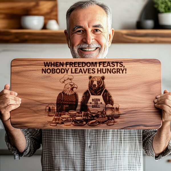 American Eagle Charcuterie Board Engraving File with Funny