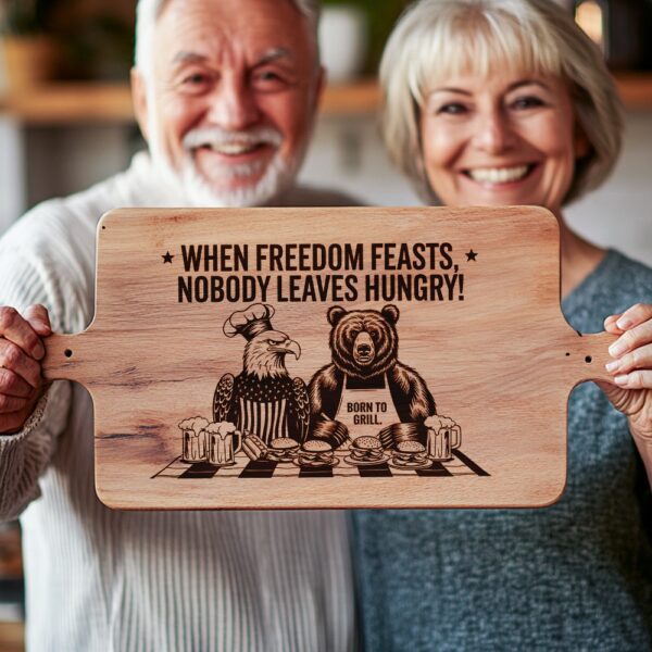 American Eagle Charcuterie Board Engraving File with Funny