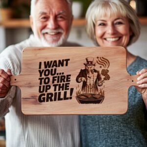 American Eagle Flag Charcuterie Board Engraving File |