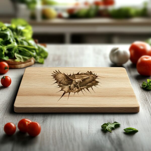American Eagle Flag Charcuterie Board Engraving File |