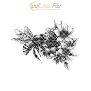 Bee & Hive Charcuterie Board Engraving PNG |