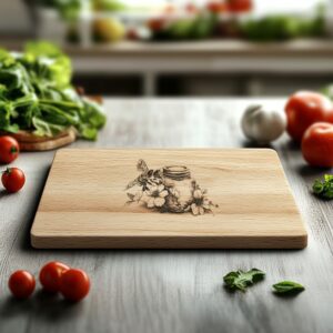 Bee & Honey Jar Charcuterie Board Engraving File