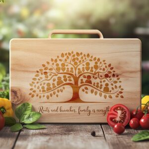 Charcuterie Board Engraving File | Family Quote PNG