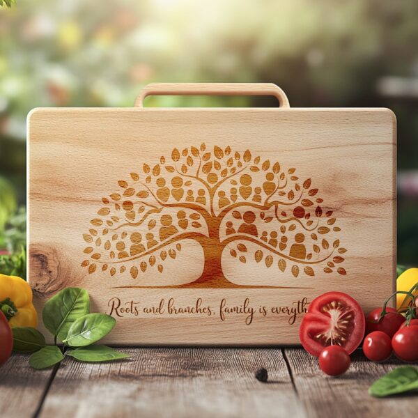 Charcuterie Board Engraving File | Family Quote PNG