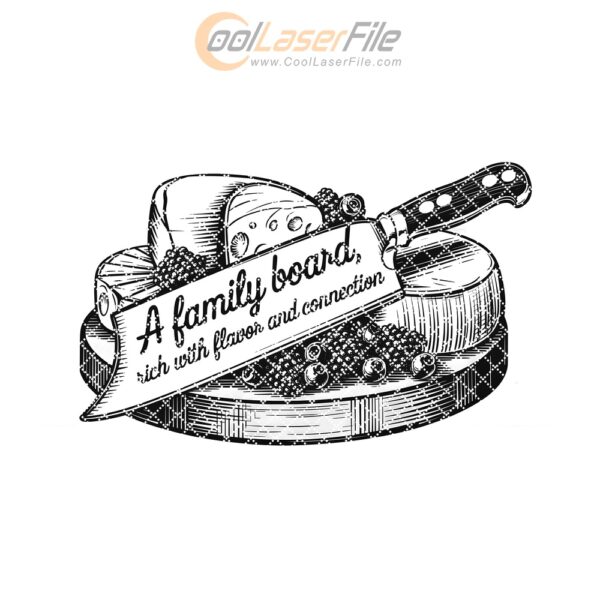 Charcuterie Board Engraving File | Kitchen Decor Cutting