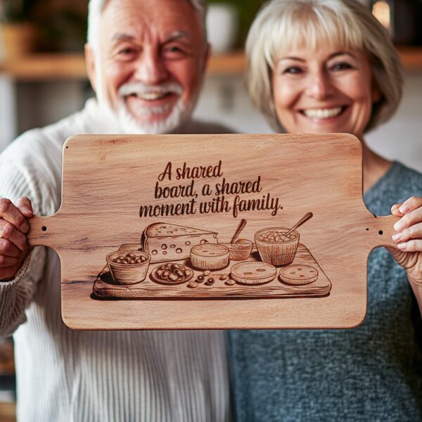 Charcuterie Board Engraving File with Family Quote |