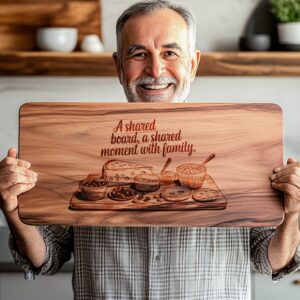 Charcuterie Board Engraving File with Family Quote |