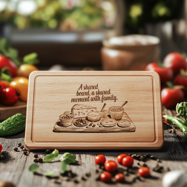 Charcuterie Board Engraving File with Family Quote |