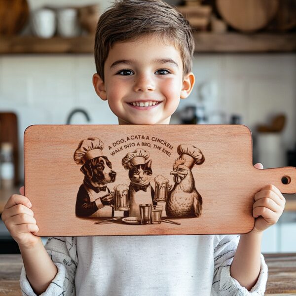 Laser Engraved Charcuterie Board File - Dog, Cat