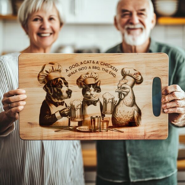 Laser Engraved Charcuterie Board File - Dog, Cat