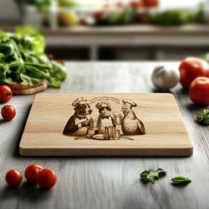 Laser Engraved Charcuterie Board File - Dog, Cat