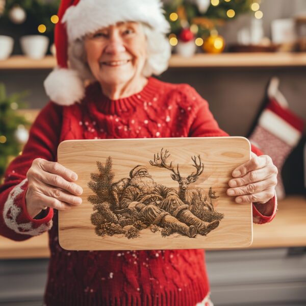 Santa Claus & Reindeer Charcuterie Board File |