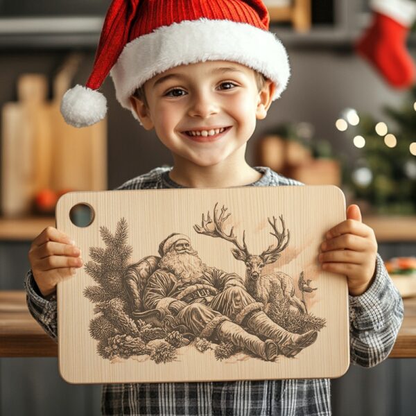 Santa Claus & Reindeer Charcuterie Board File |