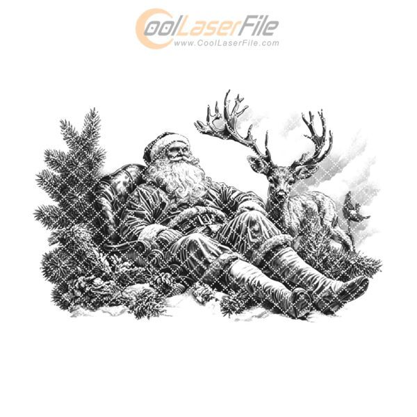 Santa Claus & Reindeer Charcuterie Board File |