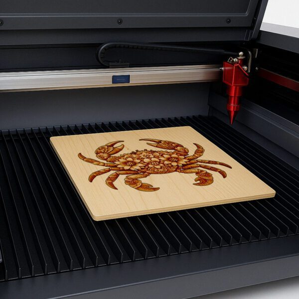 3D Illusion Laser Engraved Animal Art, Crab with