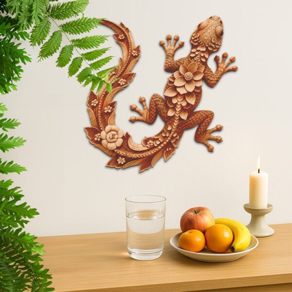 Lizard 3D Illusion Laser Engraving Art File, Unique