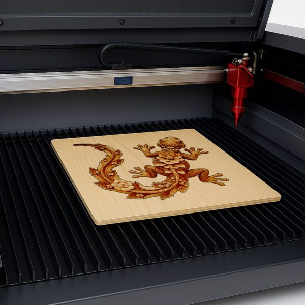 Lizard 3D Illusion Laser Engraving Art File, Unique