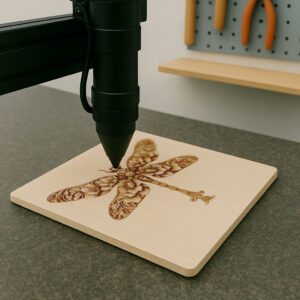 3D Illusion Dragonfly Laser Engraving File, Intricate Wall