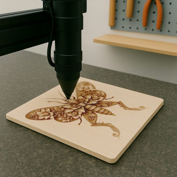 3D Illusion Grasshopper Laser Engraving File, Unique Art