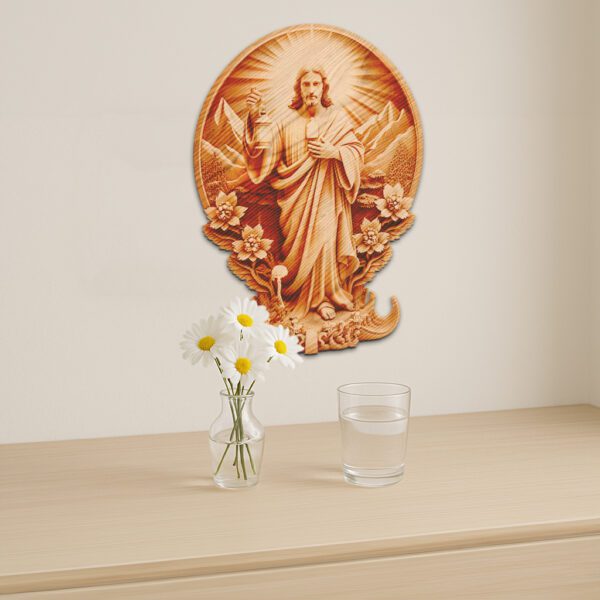 3D Illusion Jesus Art Laser Engraving File, Spiritual