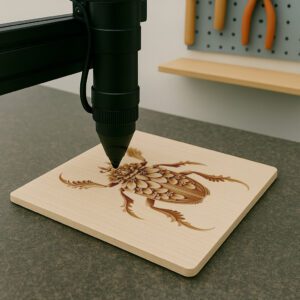 3D Illusion Laser Engraving File, Bark Beetle Art,