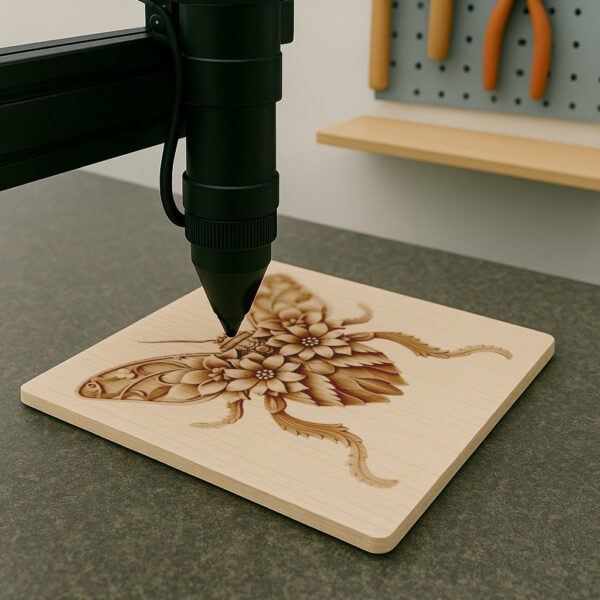 3D Illusion Laser Engraving File, Detailed Flea Design,