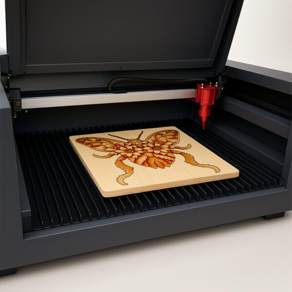 3D Illusion Laser Engraving File, Detailed Flea Design,