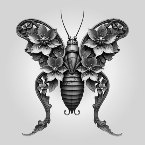 3D Illusion Laser Engraving File, Earwig Insect Art,