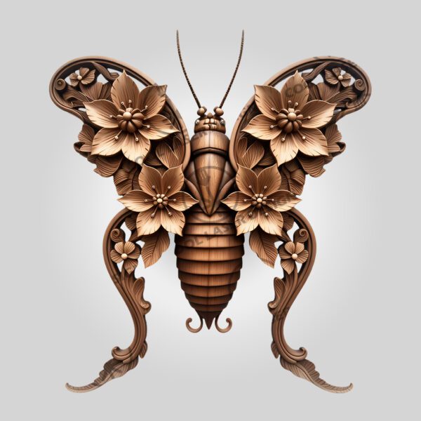 3D Illusion Laser Engraving File, Earwig Insect Art,