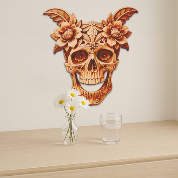 3D Illusion Laser Engraving File for Wooden Skull