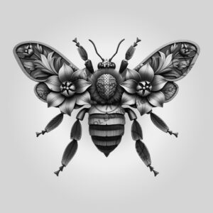 3D Illusion Laser Engraving File, Honeybee Sculpture, Intricate