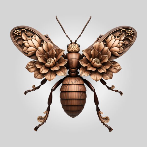 3D Illusion Laser Engraving File, Intricate Ant Design,
