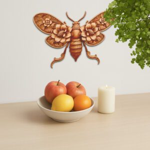 3D Illusion Laser Engraving File, Intricate Cicada Insect