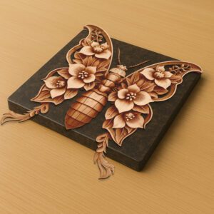 3D Illusion Laser Engraving File, Intricate Termite Art,