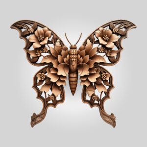 3D Illusion Laser Engraving File, Leaf Insect Light