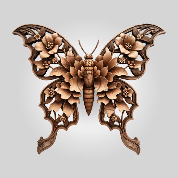 3D Illusion Laser Engraving File, Leaf Insect Light