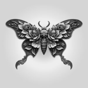 3D Illusion Laser Engraving File, Ornate Firefly Art,