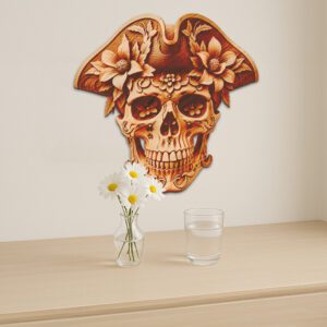 3D Illusion Laser Engraving File, Pirate Skull Hat