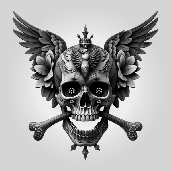3D Illusion Laser Engraving File, Pirate Skull Nautical