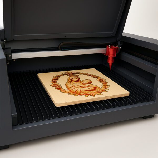 3D Illusion Laser Engraving File, Virgin Mary and