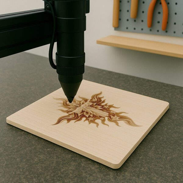 Laser Engraving Design, 3D Illusion Jesus on Cross